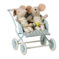 Mobile Preview: Maileg Kinderwagen Babymäuse minze
