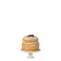Maileg Partykuchen und Kuchenplatte Maus off white
