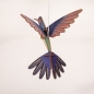 Mobile Preview: Formes 3D Grusskarte Kolibri