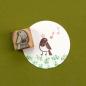 Perlenfischer Stempel Rotkehlchen klein