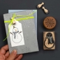 Perlenfischer Stempel Winter: SCHNEEMANN