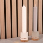 Bannik Design Stabkerzenhalter Beton weiss