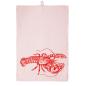 Frohstoff Geschirrhandtuch Leinen rosa Hummer