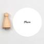 Perlenfischer Stempel maritim: MOIN