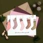 Perlenfischer Text-Stempel: WEIHNACHTSPOST