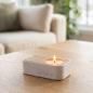 Bannik Design Teelichthalter Beton weiss