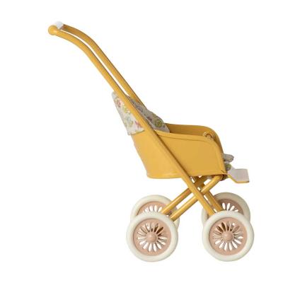 Maileg Kinderwagen Mikro gelb