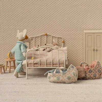 Maileg Vintage Bett Maus  off white