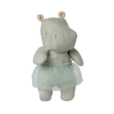 Maileg Safari Friends Hippo Nilpferd mit Rock klein minze