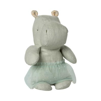 Maileg Safari Friends Hippo Nilpferd mit Rock klein minze
