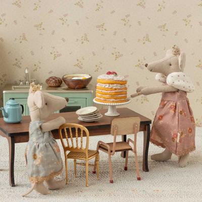 Maileg Partykuchen und Kuchenplatte Maus off white