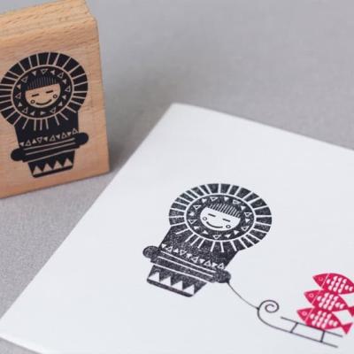 Perlenfischer Stempel Eskimo
