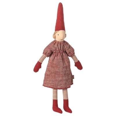 Maileg PIXY Größe 2 Mädchen rotes Kleid