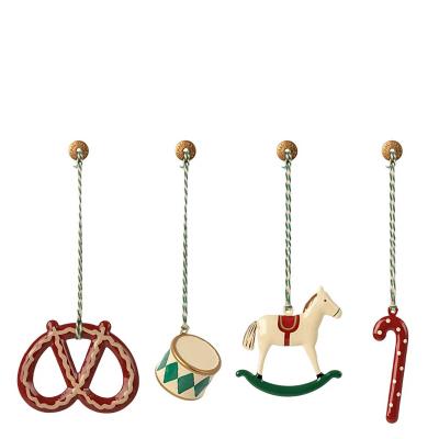 Maileg 4er Set Metallornament Peter´s Christmas