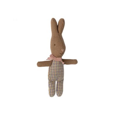 Maileg MY RABBIT im rosa-blau kariertem Strampler