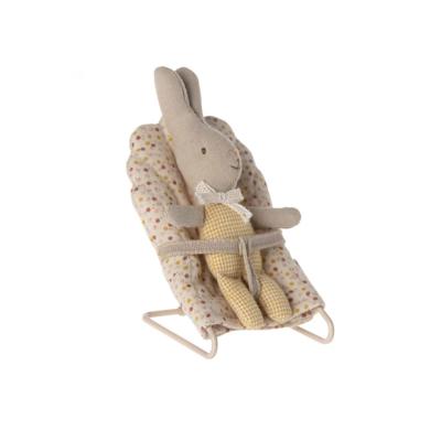 Preview: Maileg MY RABBIT im gelb kariertem Strampler