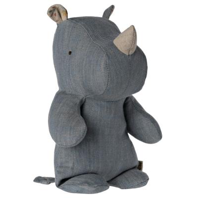 Maileg Safari Friends small RHINO blue/sand