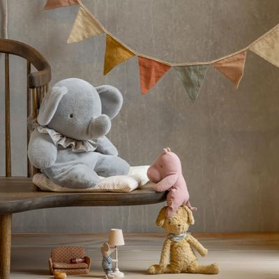 Preview: Maileg Elefant Plüsch groß blau/grau