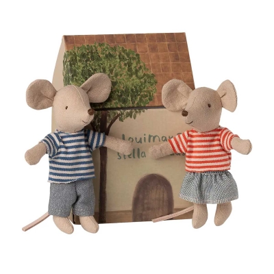 Preview: Maileg Geschwistermäuse LouiMax und Stella