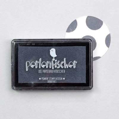 Perlenfischer Pigment Stempelkissen - grau
