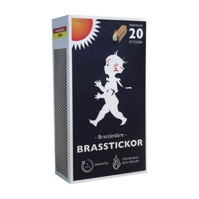 Solstickan Brasstickor - schwedische Kaminanzünder