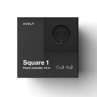 AVOLT Square 1 3er-Steckdose mit zwei USB-C Anschlüssen