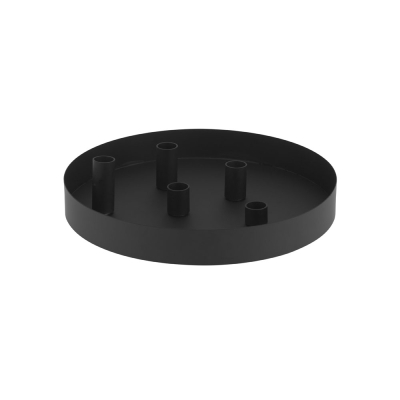 Storefactory Metallschale SUND mit 5 magnetischen Kerzenhaltern, schwarz