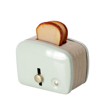 Maileg Miniaturtoaster & Brot mint