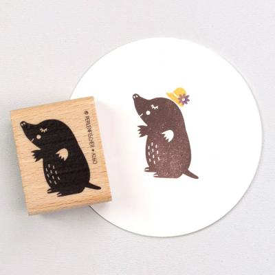 Perlenfischer Stempel Maulwurf Frau