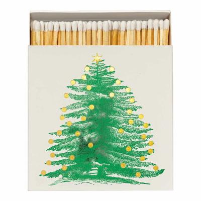 Archivist quadratische Streichhölzer mit Wintermotiven - Christmas Tree