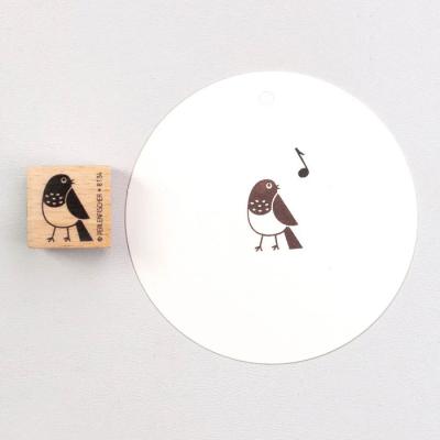 Perlenfischer Stempel Rotkehlchen klein