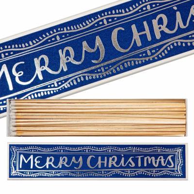 Archivist lange Streichhölzer mit Wintermotiven - Merry Christmas