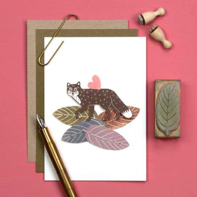 Preview: Perlenfischer Stempel Tiere: FUCHS laufend