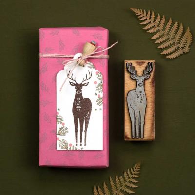 Preview: Perlenfischer Stempel Tiere: HIRSCH 2