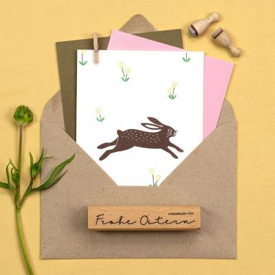 Preview: Perlenfischer Stempel Hase Springend