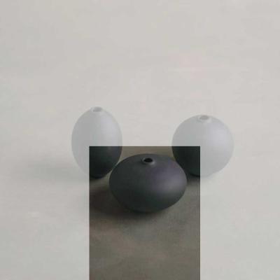 Klatt Objects Vase CHISANA schwarz - CHISANA 1 oval flach