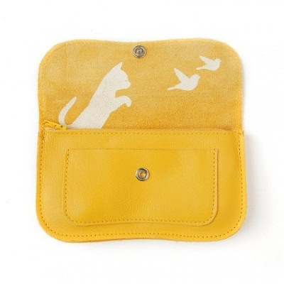 Keecie Portmonnaie Cat Chase medium yellow