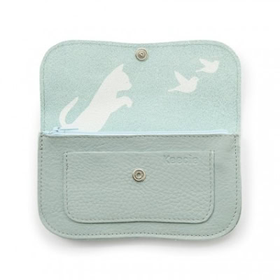 Keecie Portmonnaie Cat Chase medium dusty green