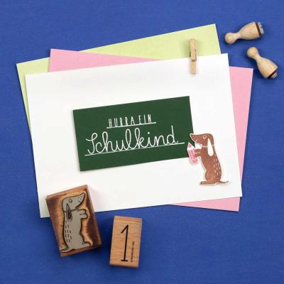 Preview: Perlenfischer Stempel Tiere: DACKEL sitzend