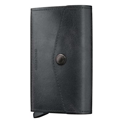 SECRID Geldbörse Envelope Wallet Vintage Leder - Vintage Black