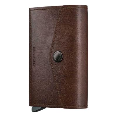 SECRID Geldbörse Envelope Wallet Vintage Leder - Vintage Chocolate