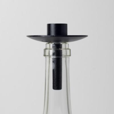 Våges Kerzenhalter Flaska für Stabkerzen - schwarz