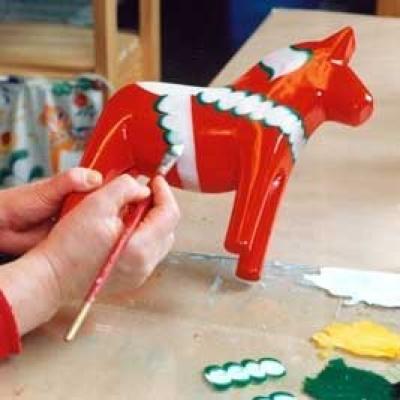 Preview: Dalapferd rot - das Original Holzpferd aus Schweden