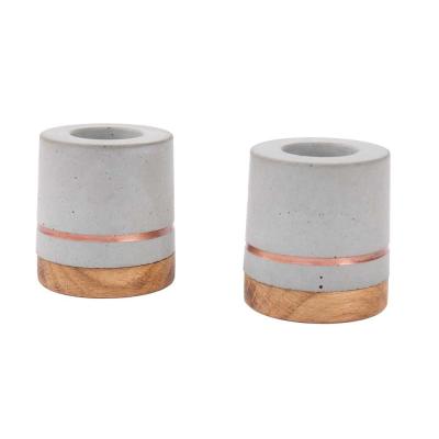 Preview: Bannik Design Stabkerzenhalter Beton grau