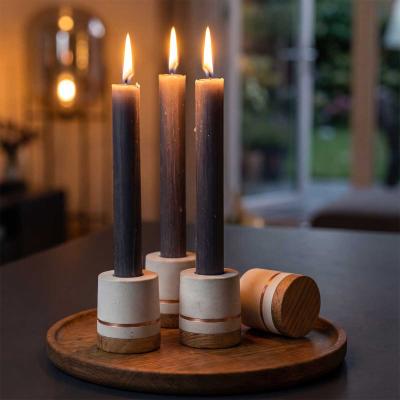 Bannik Design Stabkerzenhalter Beton grau
