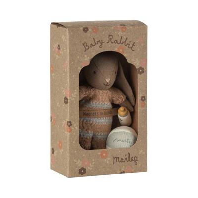 Preview: Maileg Hasen-Set, Micro - Braun - Dusty Rose