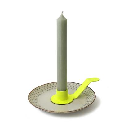 Kerzenhalter Holde Isolde - neongelb