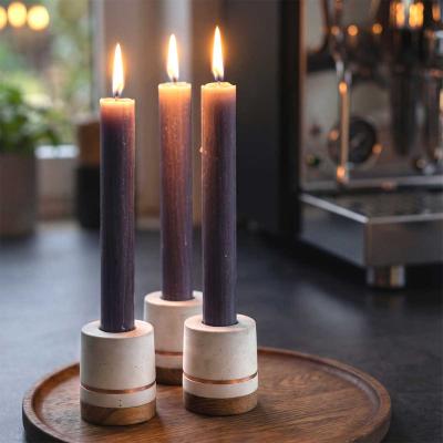 Bannik Design Stabkerzenhalter Beton weiss