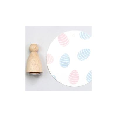 Perlenfischer Stempel Frühling: OSTEREI mit Streifen