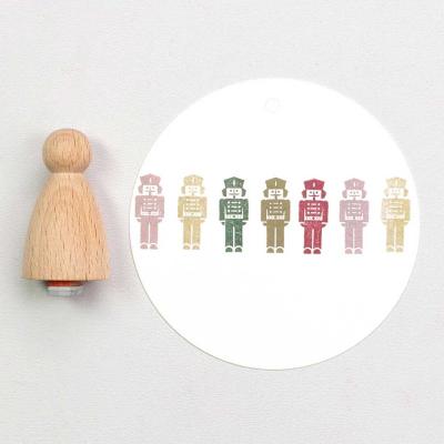 Perlenfischer Stempel Weihnachten: Nussknacker klein